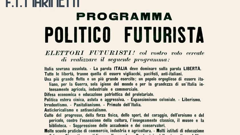 Il Programma politico futurista compie 110 anni