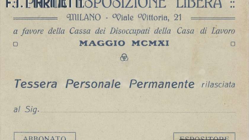 La prima mostra dei futuristi