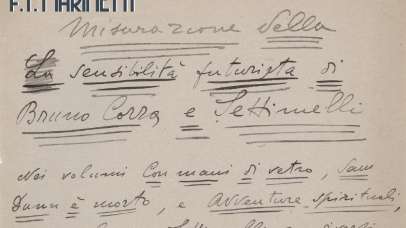 Misurazione della sensibilità futurista di Bruno Corra e Settimelli